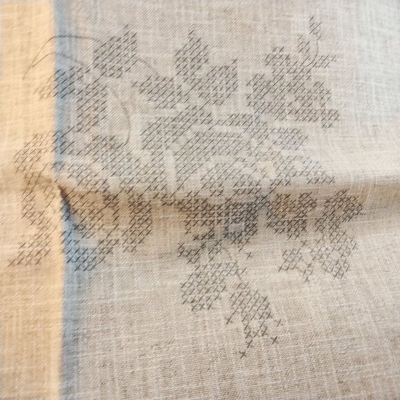 Rico Design Embroidery Tablecloth Kit 69900 Beige Stamped Cross Stitch Linen - Picture 15 of 16